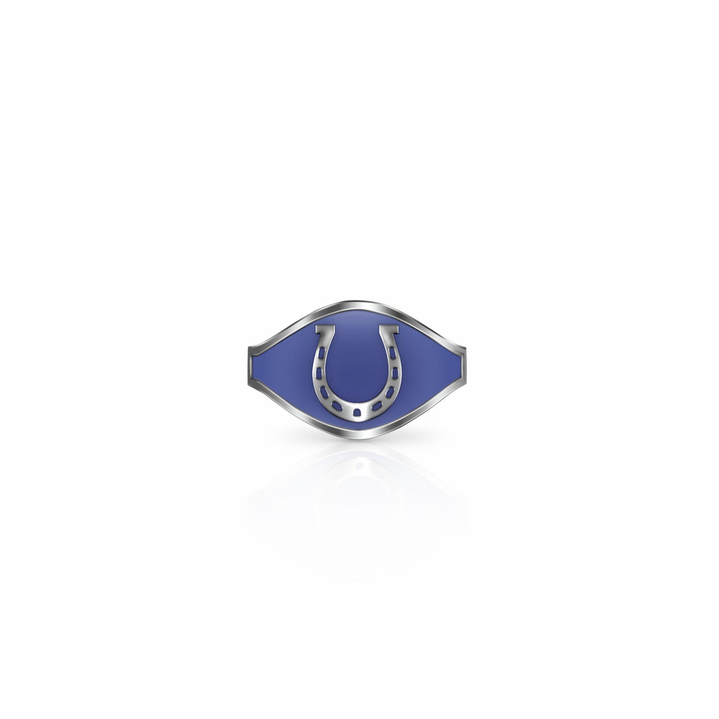 Cigar Band Symbol Ring, horseshoe | Sterling Silver
