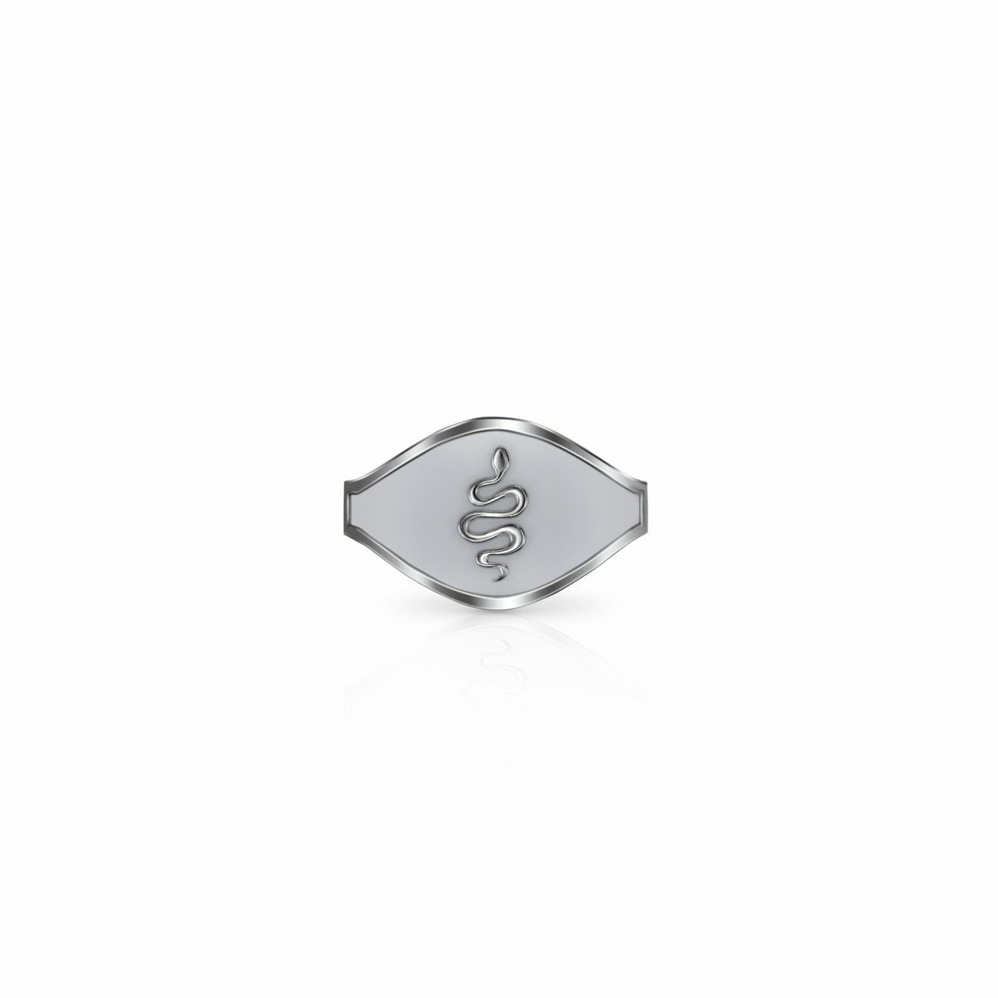 Cigar Band Symbol Ring, serpent | Sterling Silver