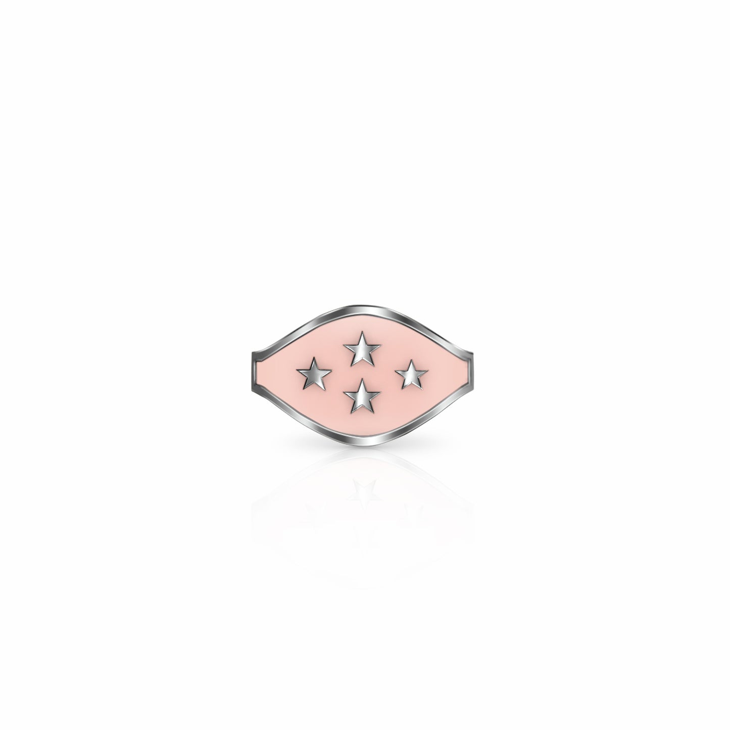 Cigar Band Symbol Ring, stars | Sterling Silver
