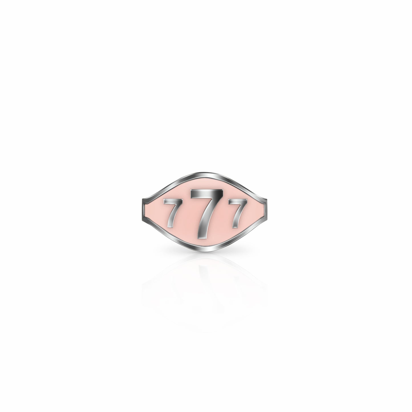 Cigar Band Symbol Ring, lucky 7's | Sterling Silver