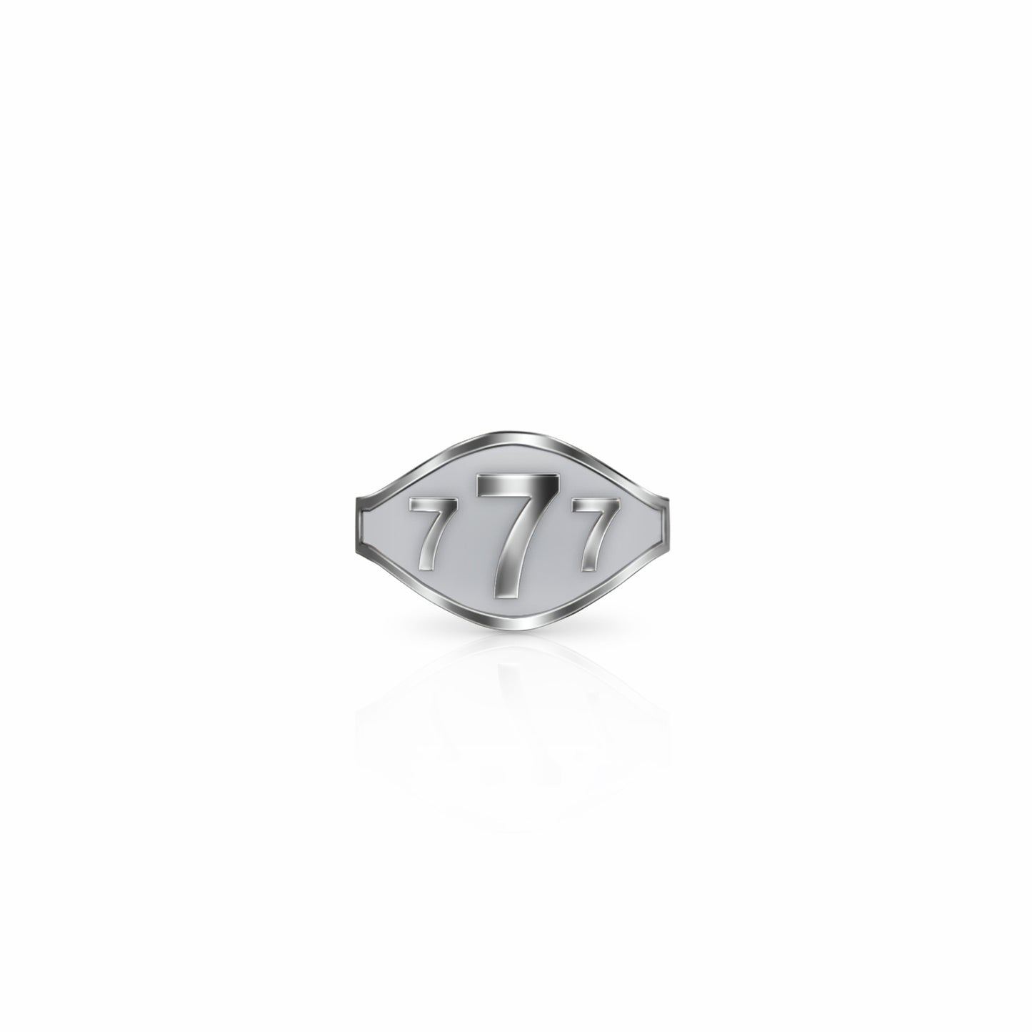 Cigar Band Symbol Ring, lucky 7's | Sterling Silver