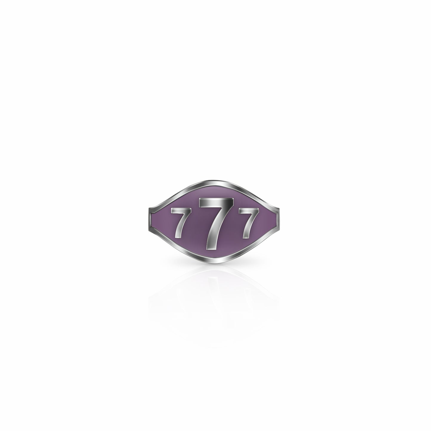 Cigar Band Symbol Ring, lucky 7's | Sterling Silver