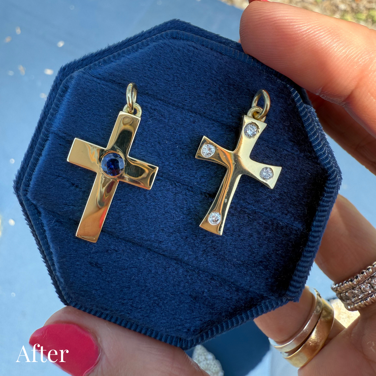 Custom Order | Pair of Cross Pendants Earrings {{ catogery }} {{ Collections }}