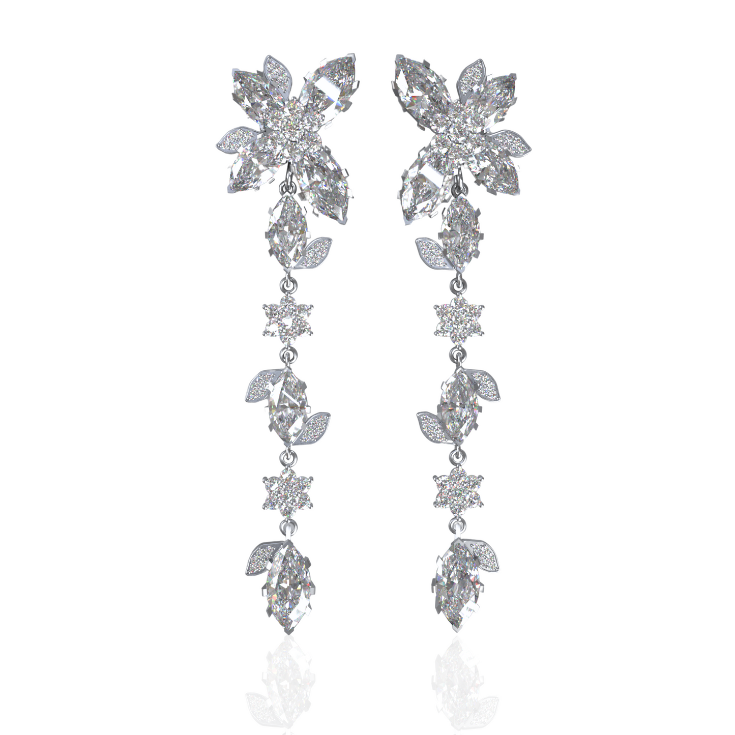 Custom Order | Detachable Vine Drop Earrings Earrings {{ catogery }} {{ Collections }}