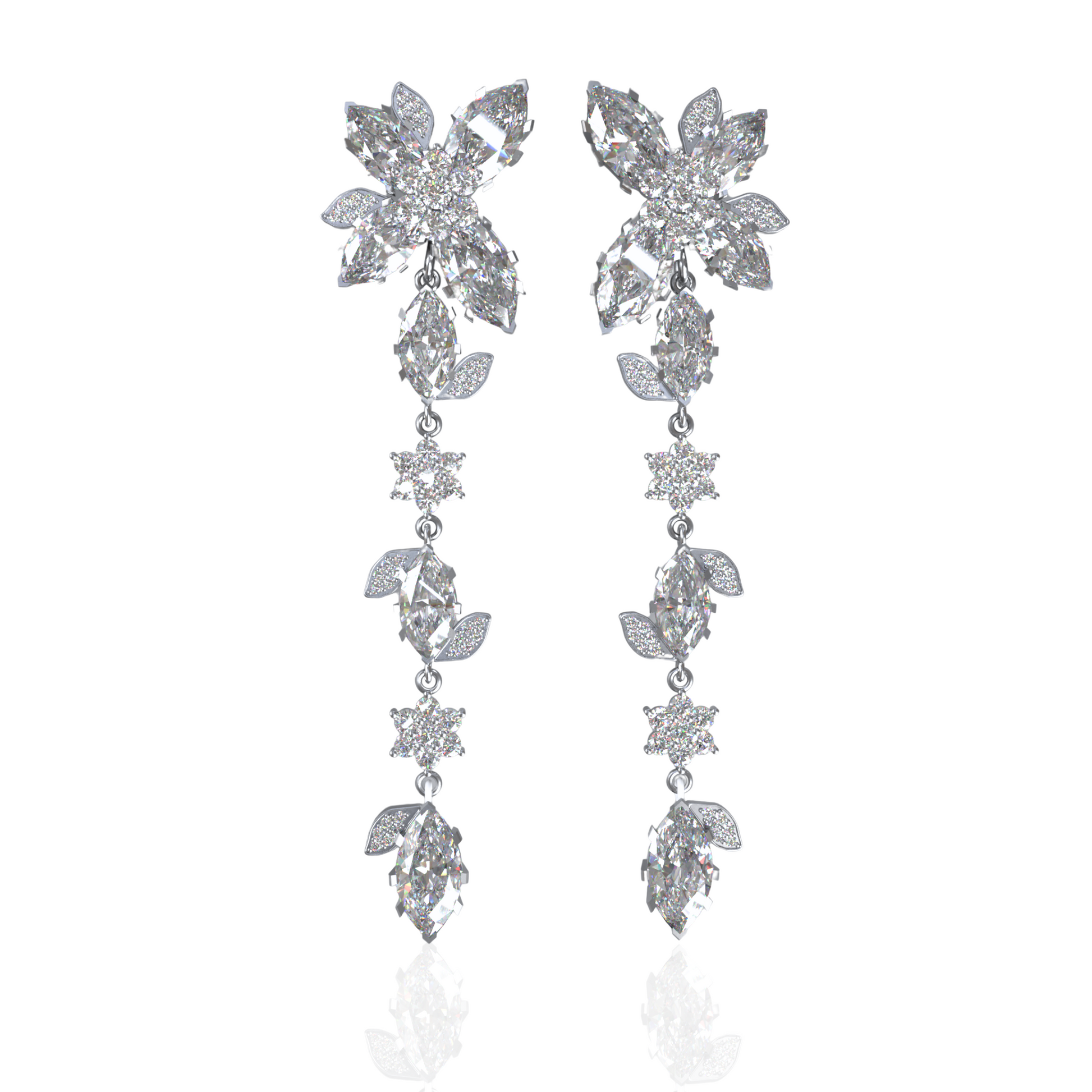 Custom Order | Detachable Vine Drop Earrings Earrings {{ catogery }} {{ Collections }}
