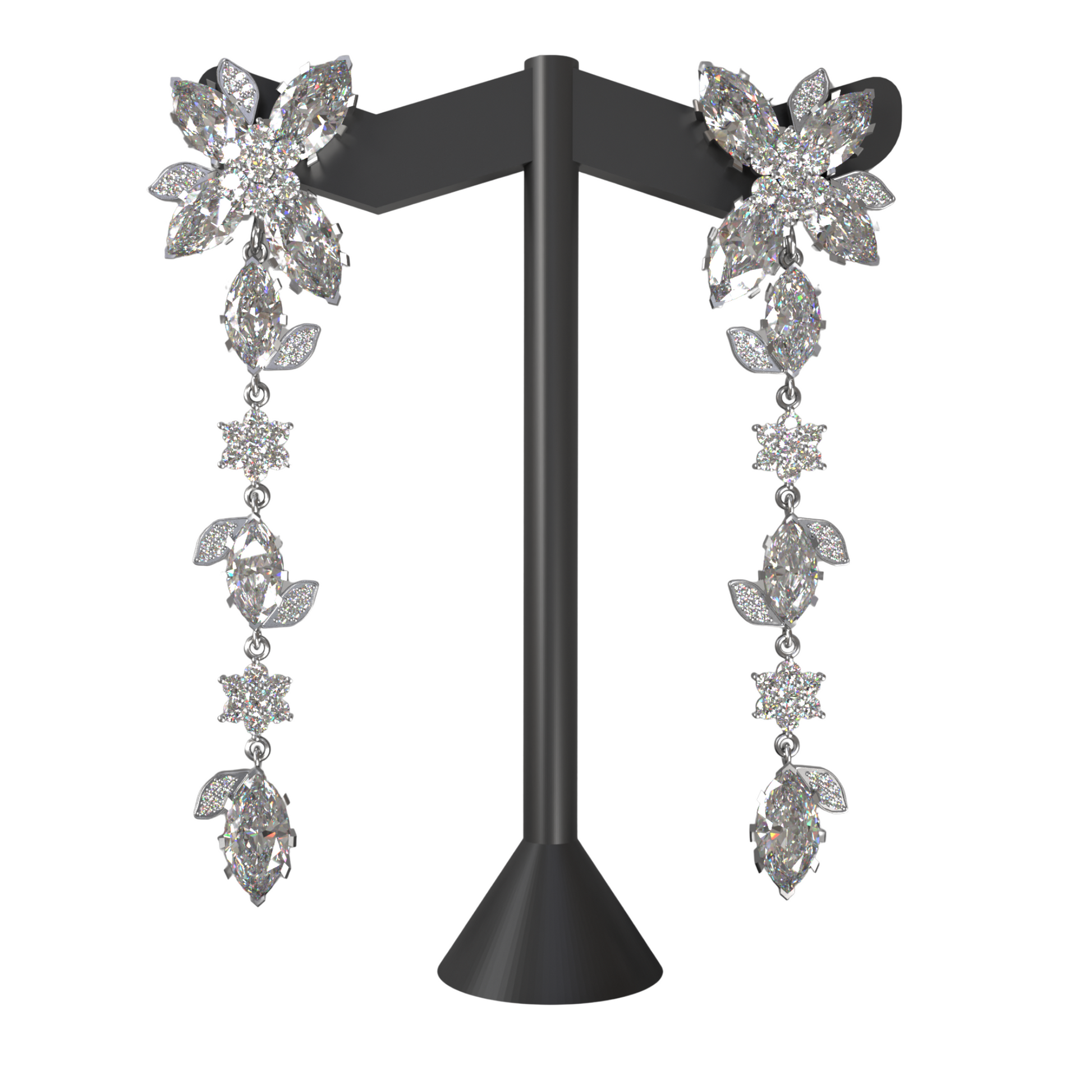 Custom Order | Detachable Vine Drop Earrings Earrings {{ catogery }} {{ Collections }}