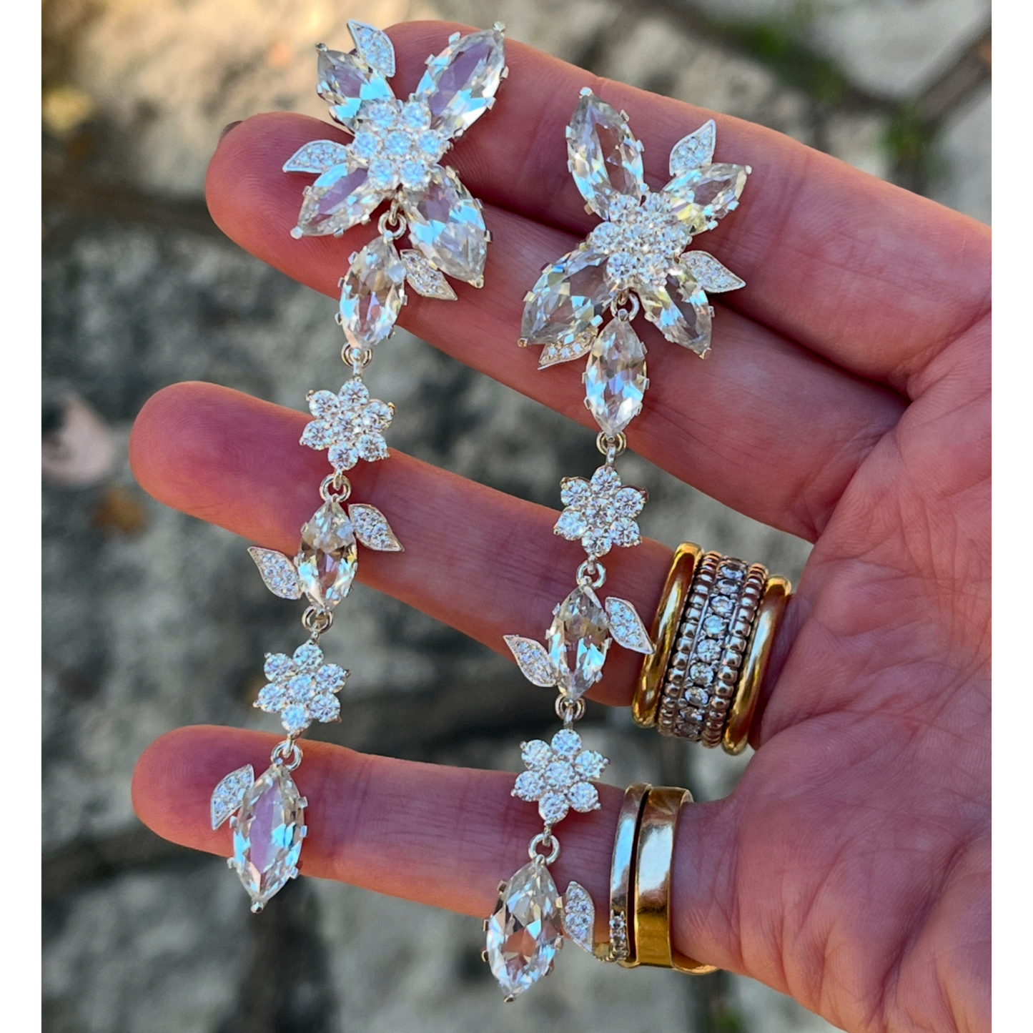Custom Order | Detachable Vine Drop Earrings Earrings {{ catogery }} {{ Collections }}