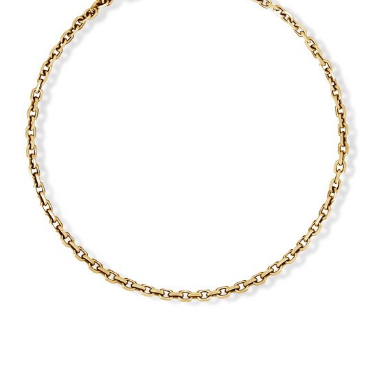Solid Diamond Cable Cut Chain | 14K & 18K Gold