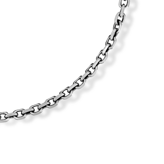 Diamond Cable Cut Chain | Sterling Silver