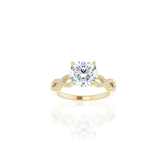 Low Set | Infinity | Diamond Engagement Ring