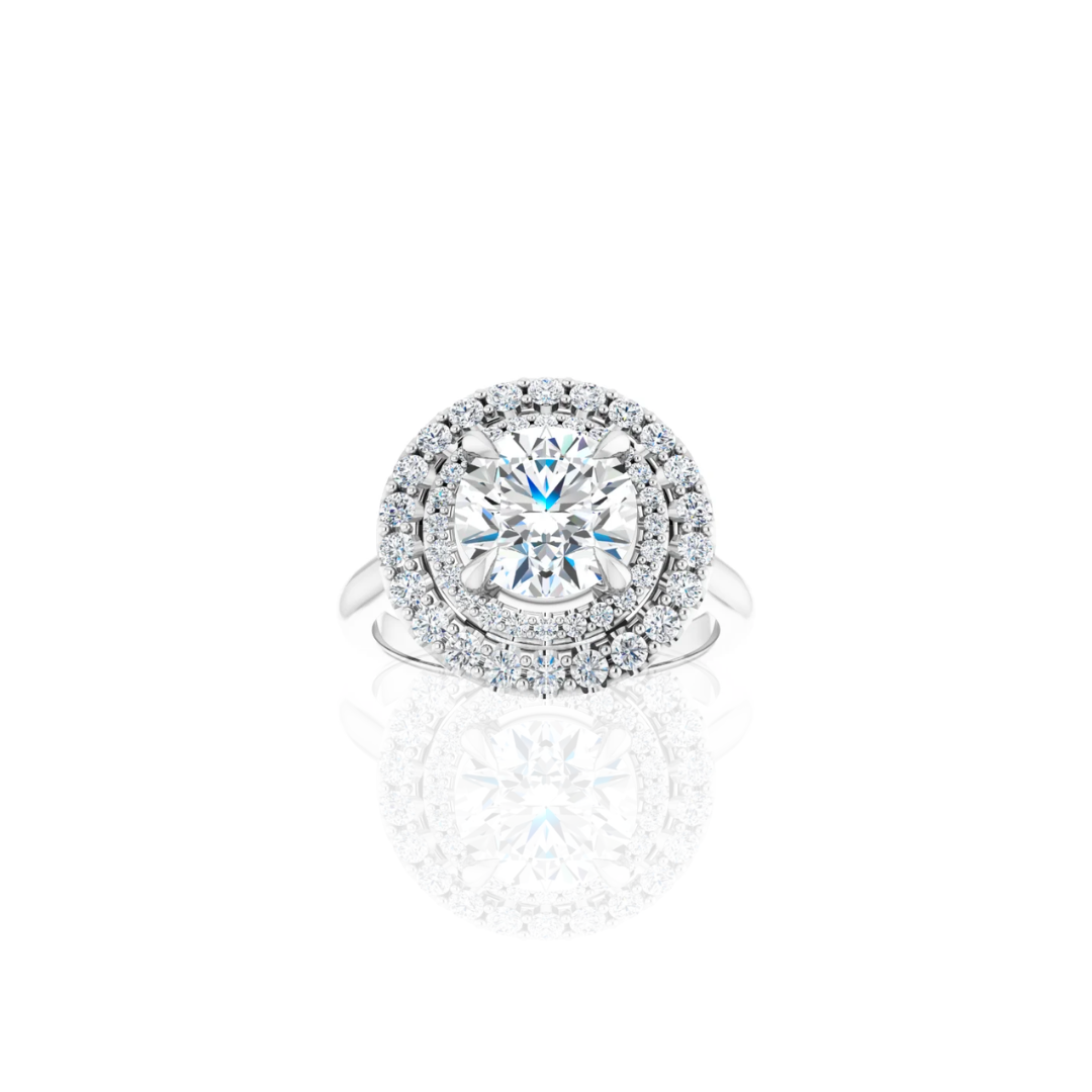 Cathedral | Double Halo | Diamond Engagement Ring