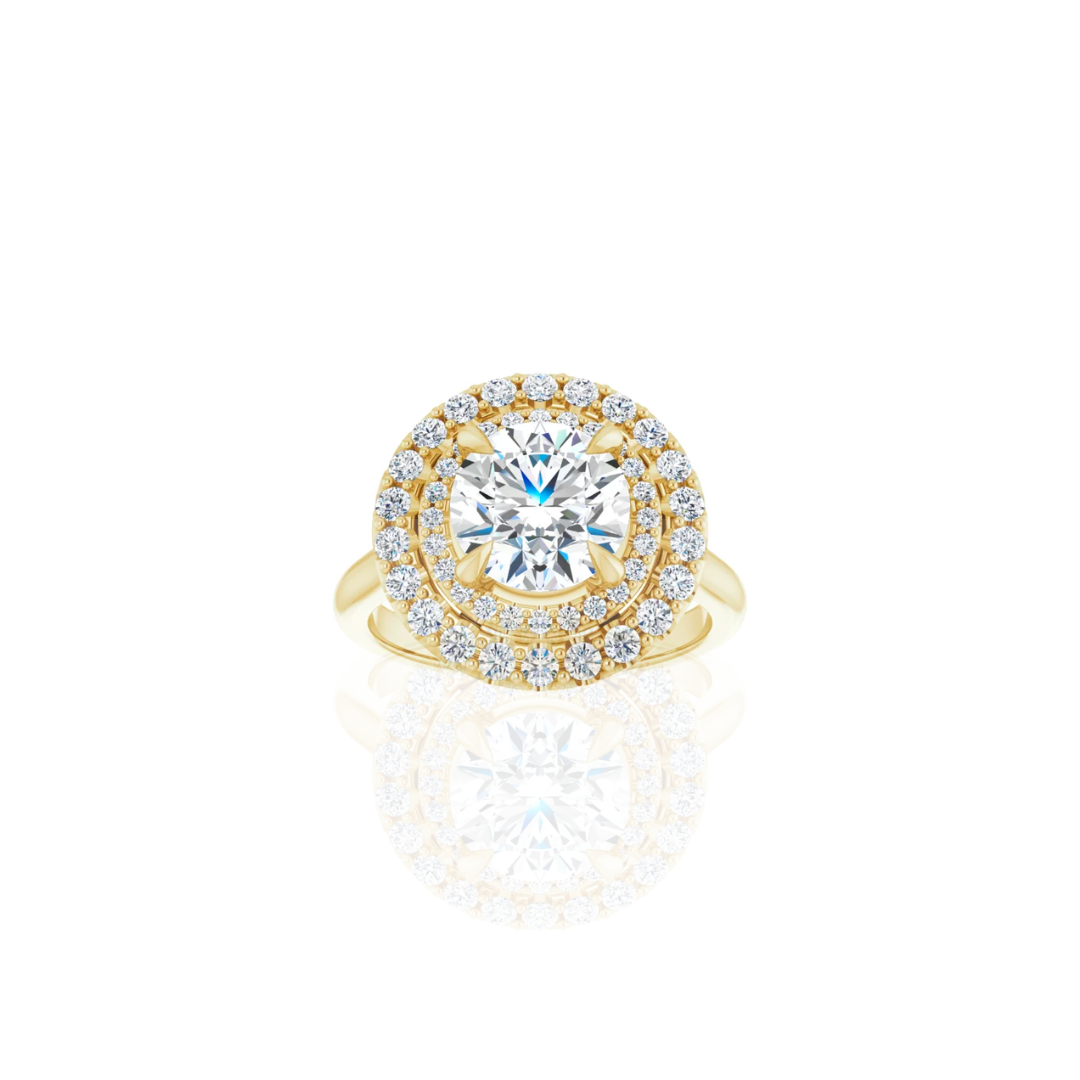 Cathedral | Double Halo | Diamond Engagement Ring