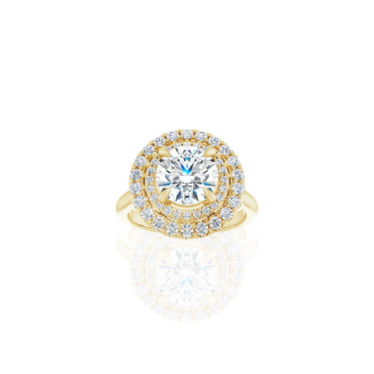 Cathedral | Double Halo | Diamond Engagement Ring