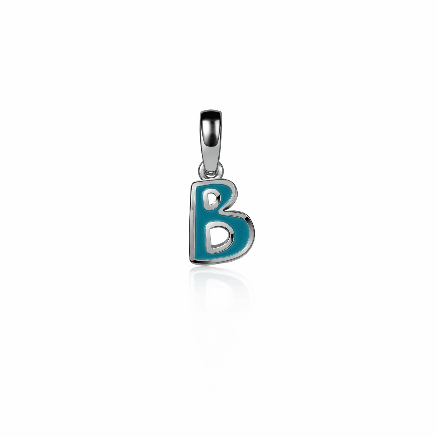 Graffiti Initial Charm, mini | Sterling Silver Seafoam Green {{ catogery }} {{ Collections }}