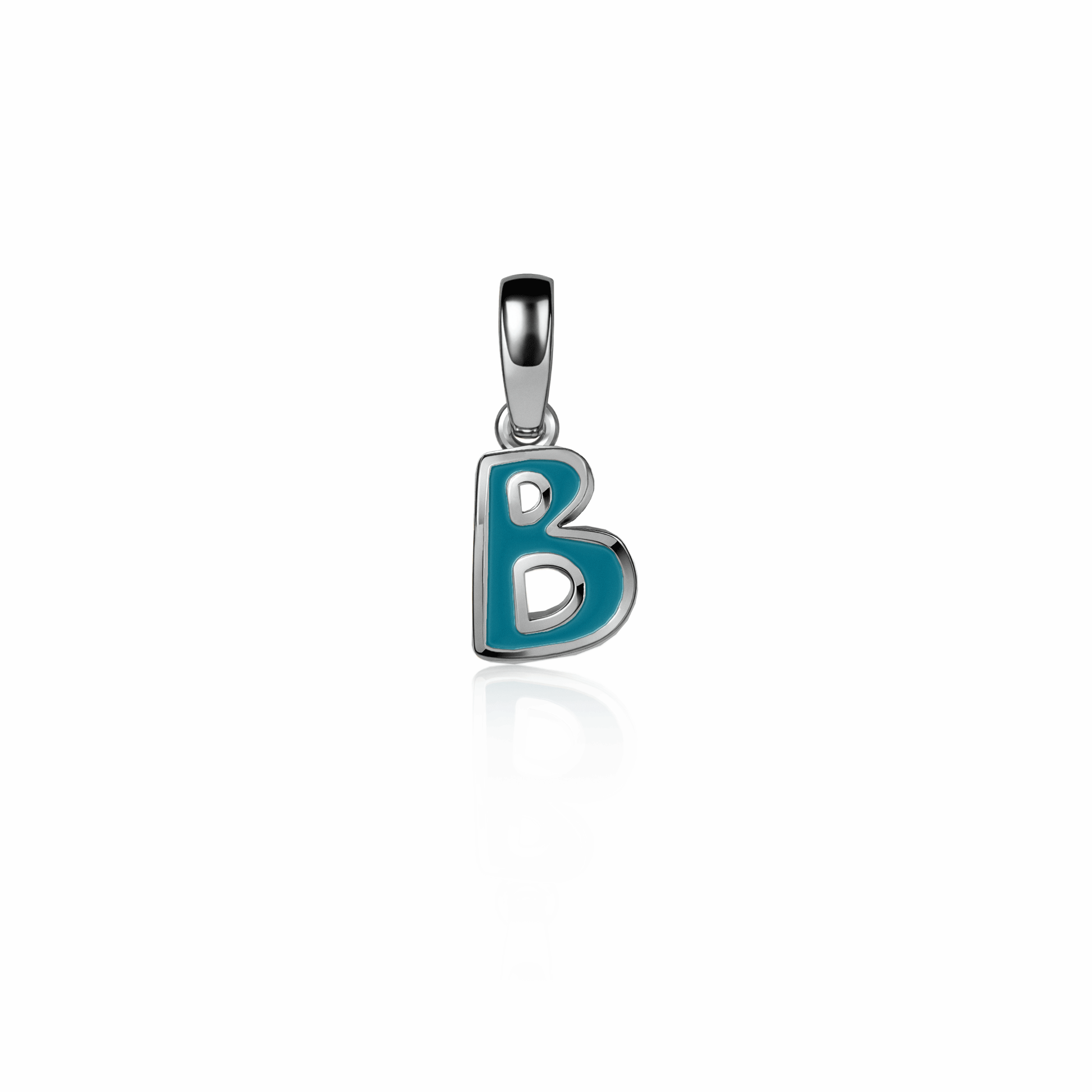 Graffiti Initial Charm, mini | Sterling Silver Seafoam Green {{ catogery }} {{ Collections }}
