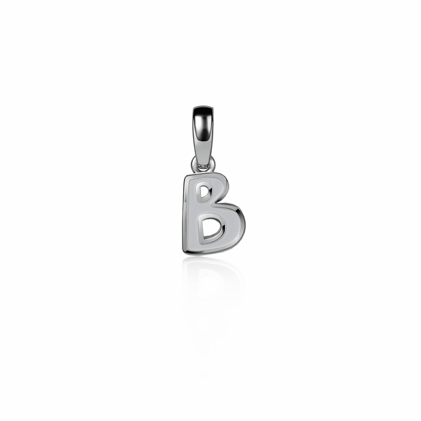 Graffiti Initial Charm, mini | Sterling Silver Steel Gray {{ catogery }} {{ Collections }}