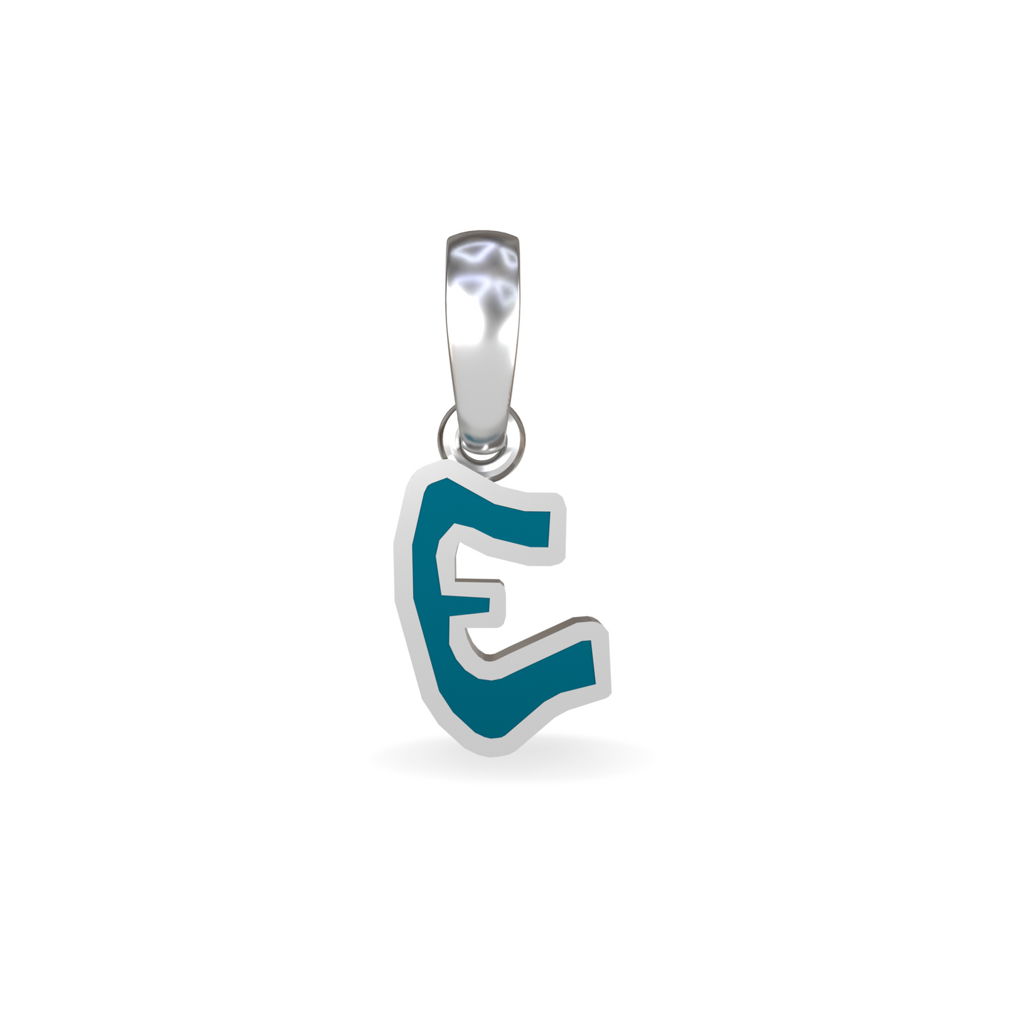 Medium Graffiti Initial Pendant | Sterling Silver