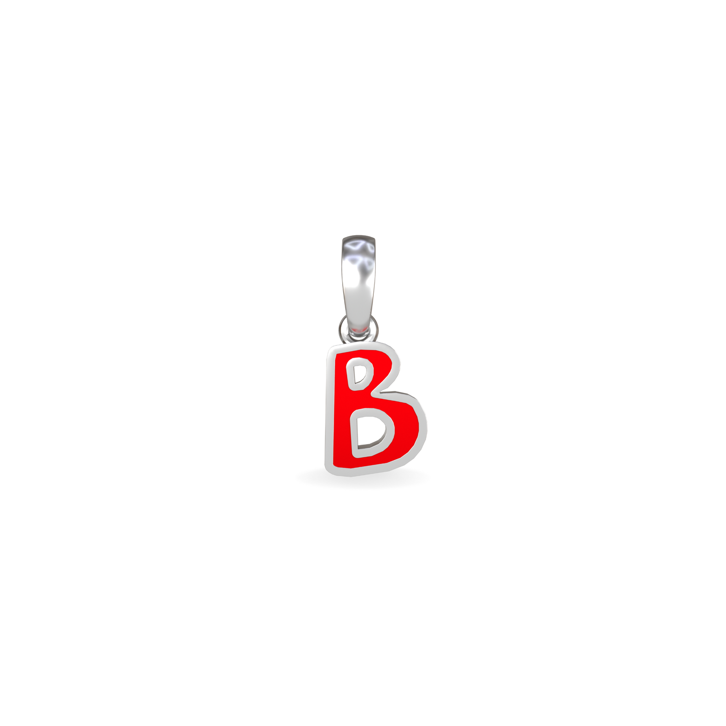 Mini Graffiti Initial Pendant | Sterling Silver