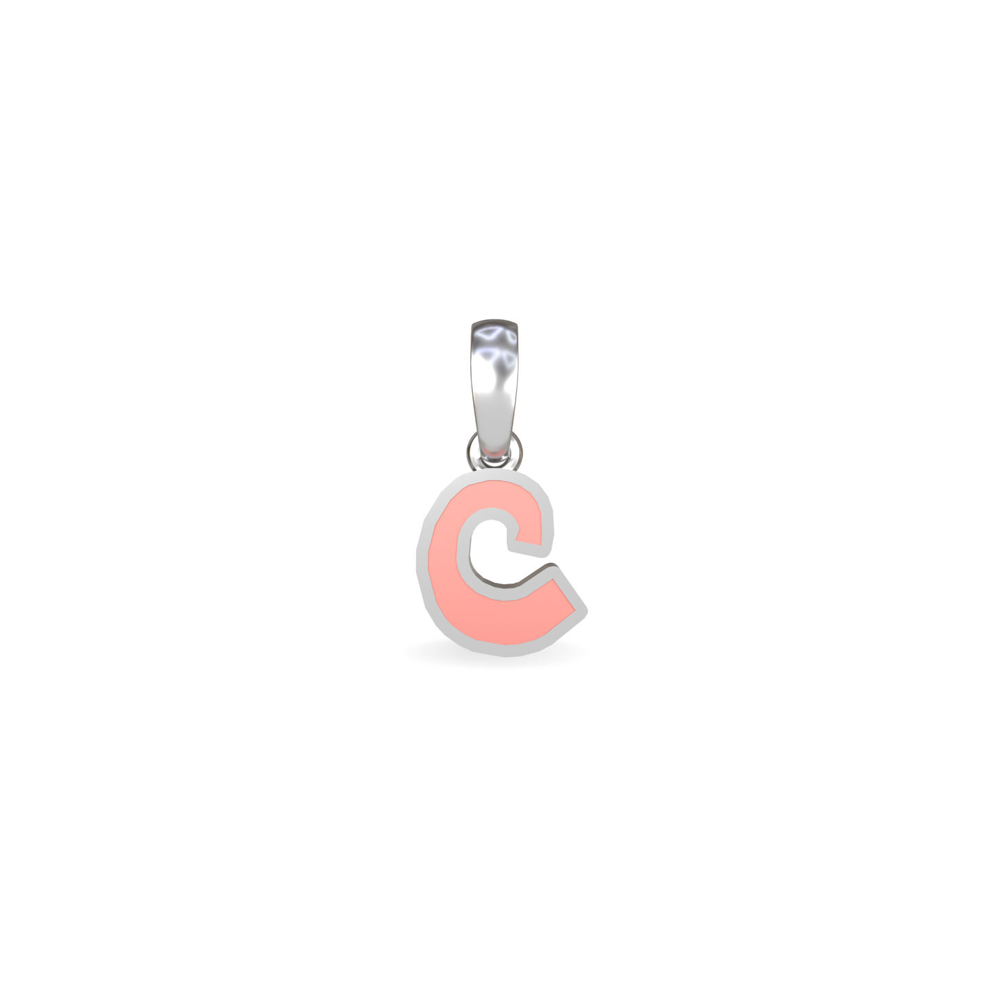 Mini Graffiti Initial Pendant | Sterling Silver
