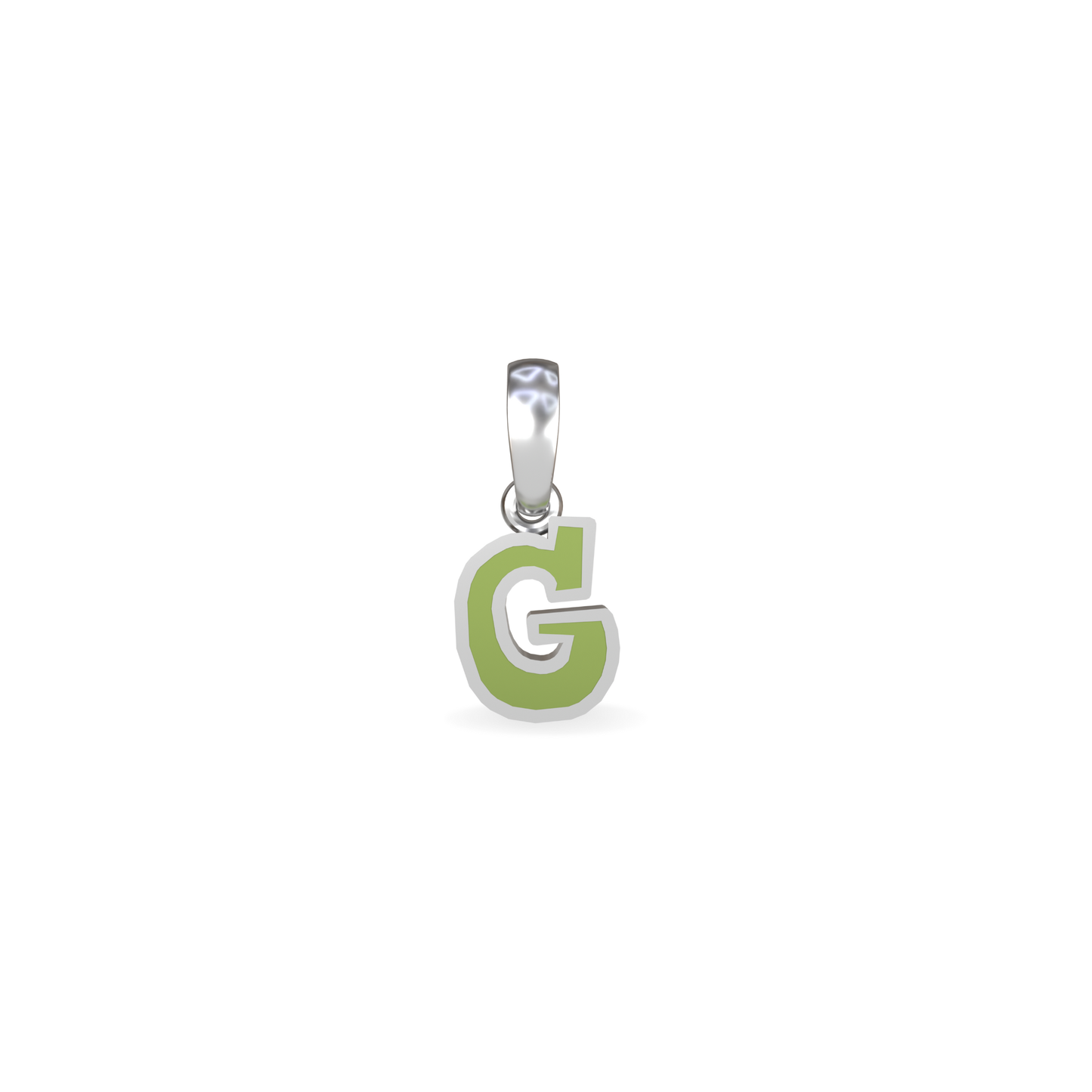 Mini Graffiti Initial Pendant | Sterling Silver