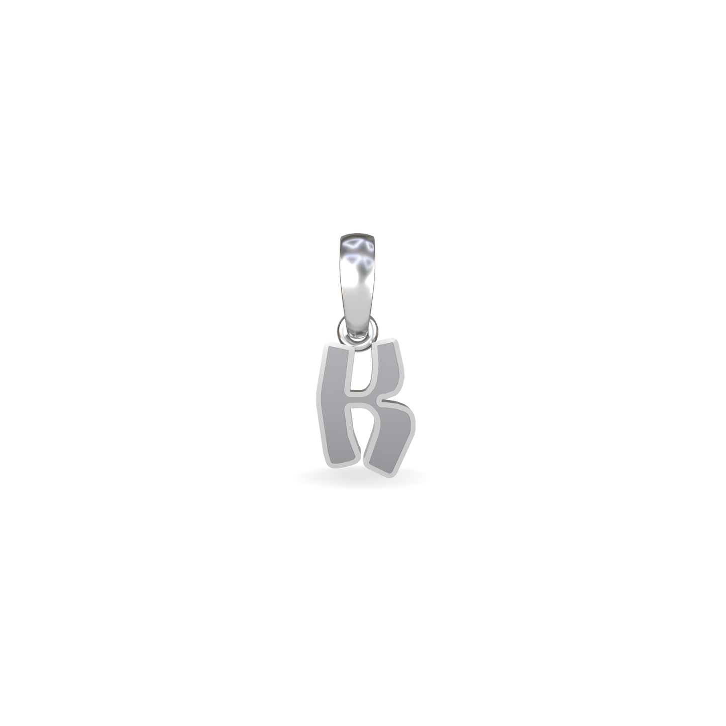 Mini Graffiti Initial Pendant | Sterling Silver