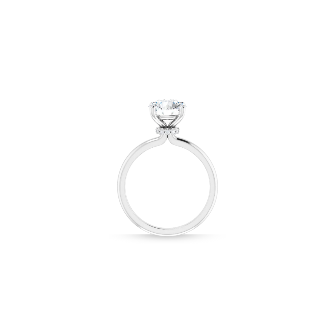 Raised | Hidden Base Halo | Solitaire Engagement Ring