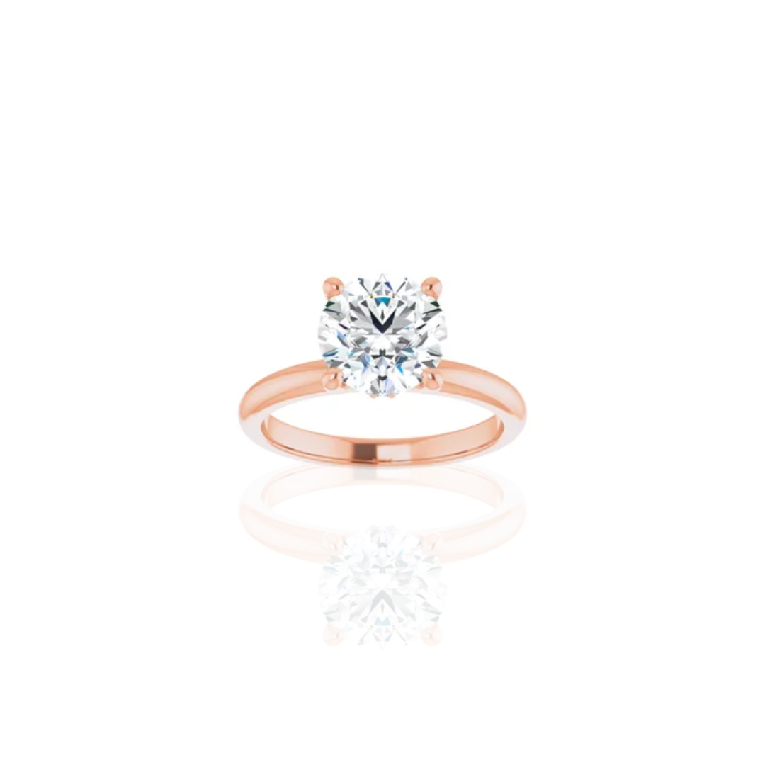 Raised | Hidden Base Halo | Solitaire Engagement Ring