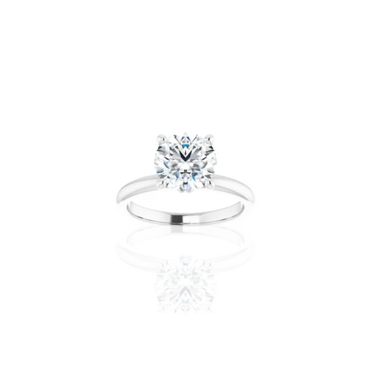 Raised | Hidden Base Halo | Solitaire Engagement Ring