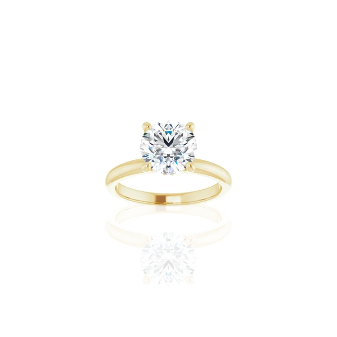 Raised | Hidden Base Halo | Solitaire Engagement Ring