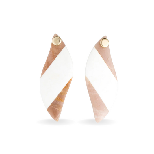 Howlite & Sunstone Earrings