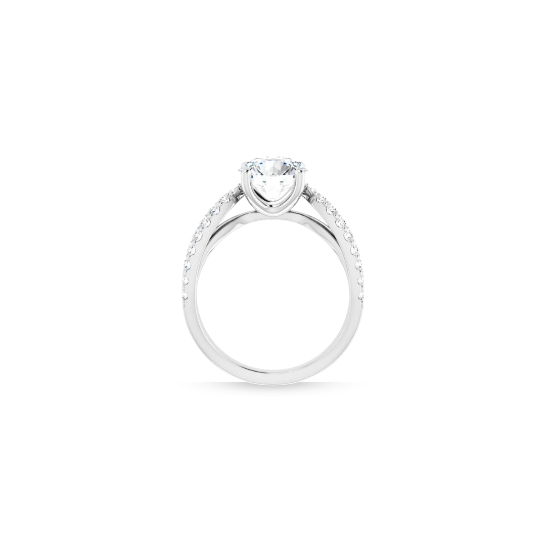 Cathedral | Wide Band Infinity | Diamond Wedding Ring