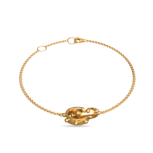 Orbit Interlocking Bracelet | 18K Gold