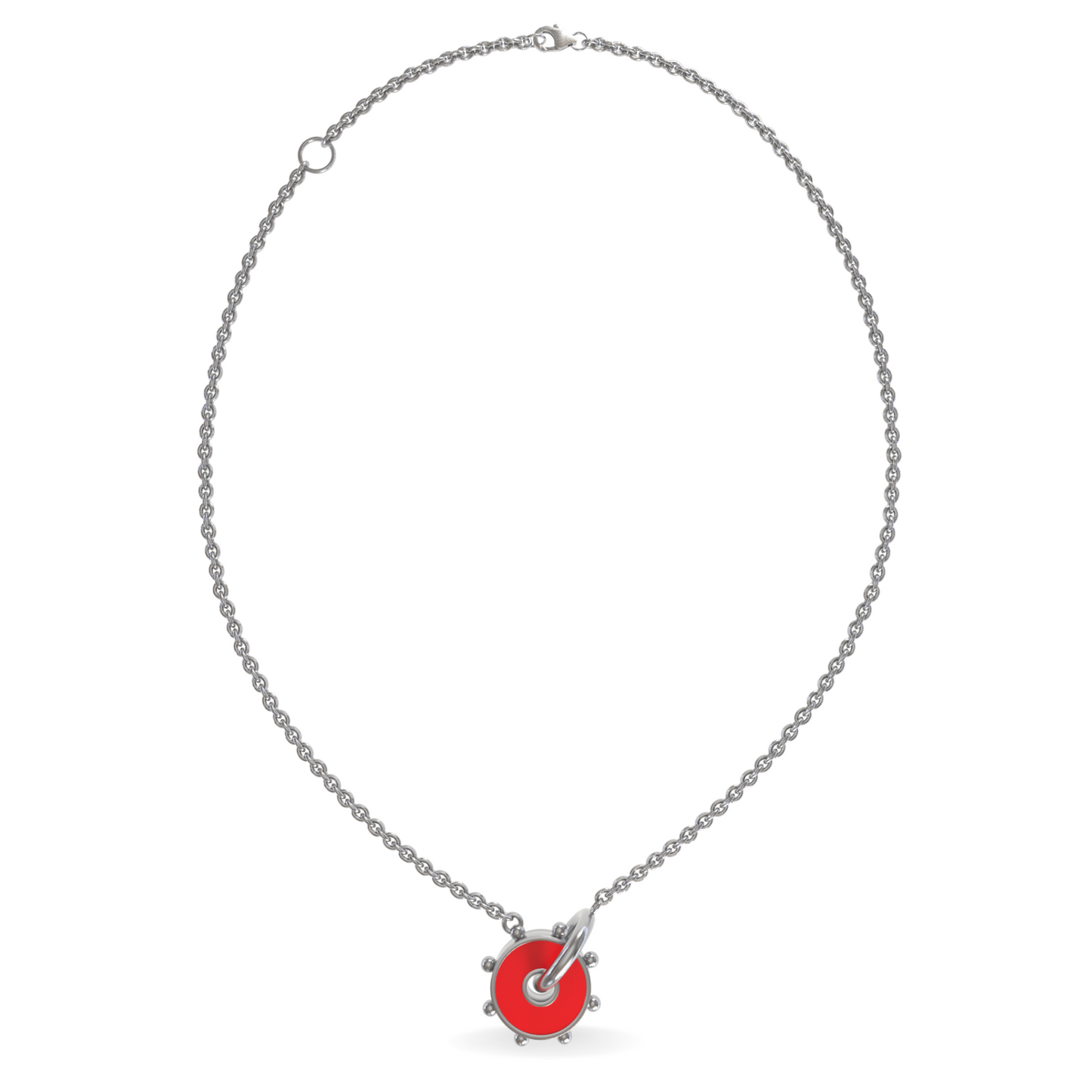 Mini Orbit Reversible Interlocking Necklace | Sterling Silver