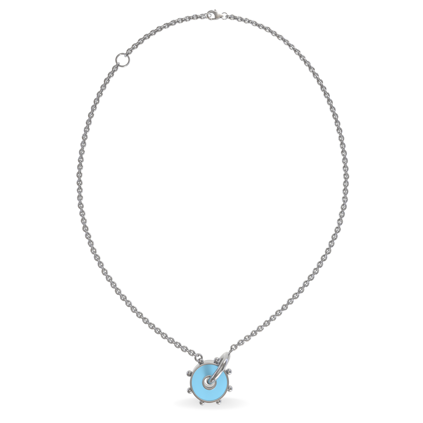 Mini Orbit Reversible Interlocking Necklace | Sterling Silver