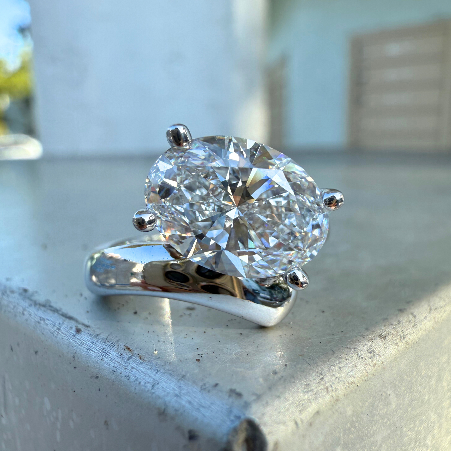 Custom Order | Interlocking Oval Wedding Set