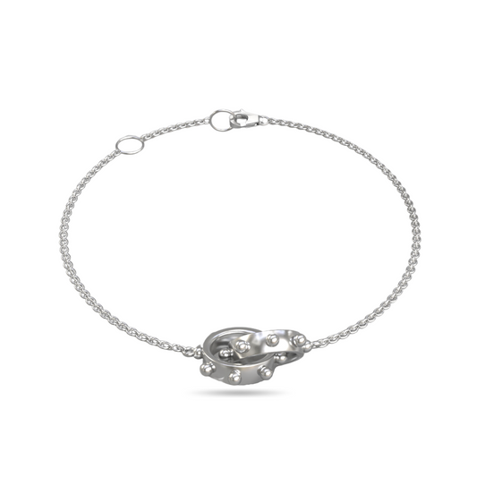 Orbit Interlocking Bracelet | Silver