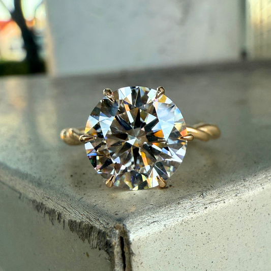 Custom Order | Interwoven Diamond Engagement Ring