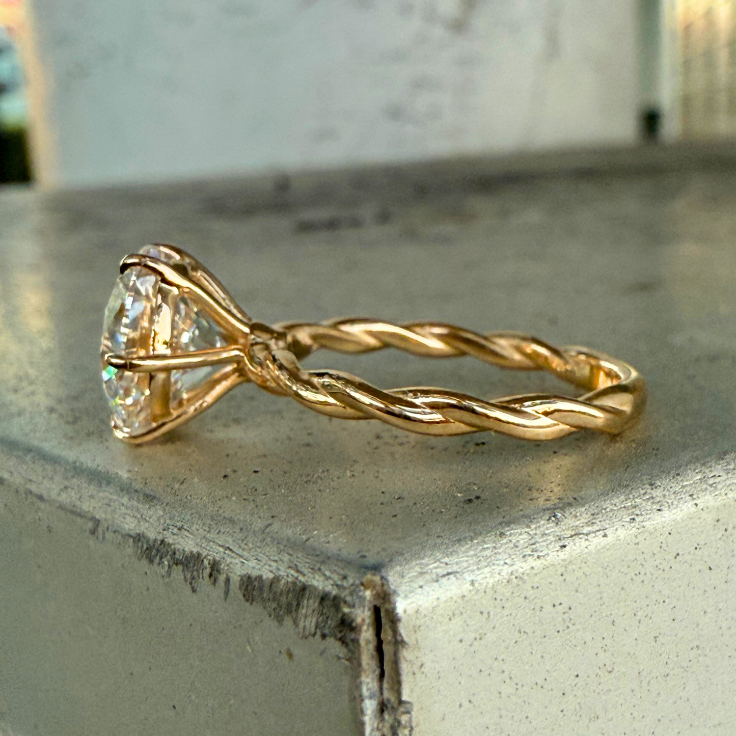 Custom Order | Interwoven Diamond Engagement Ring