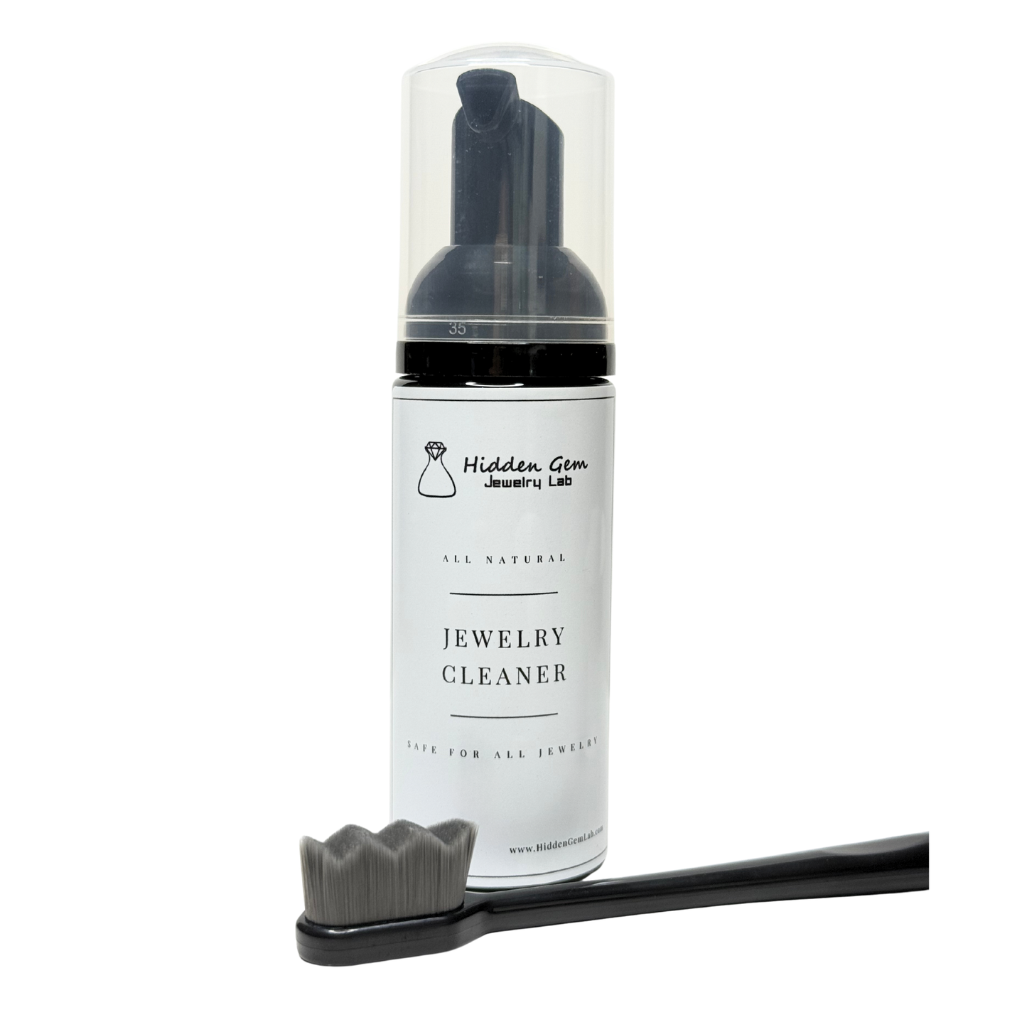 Organic Jewelry Cleaner and Brush Set