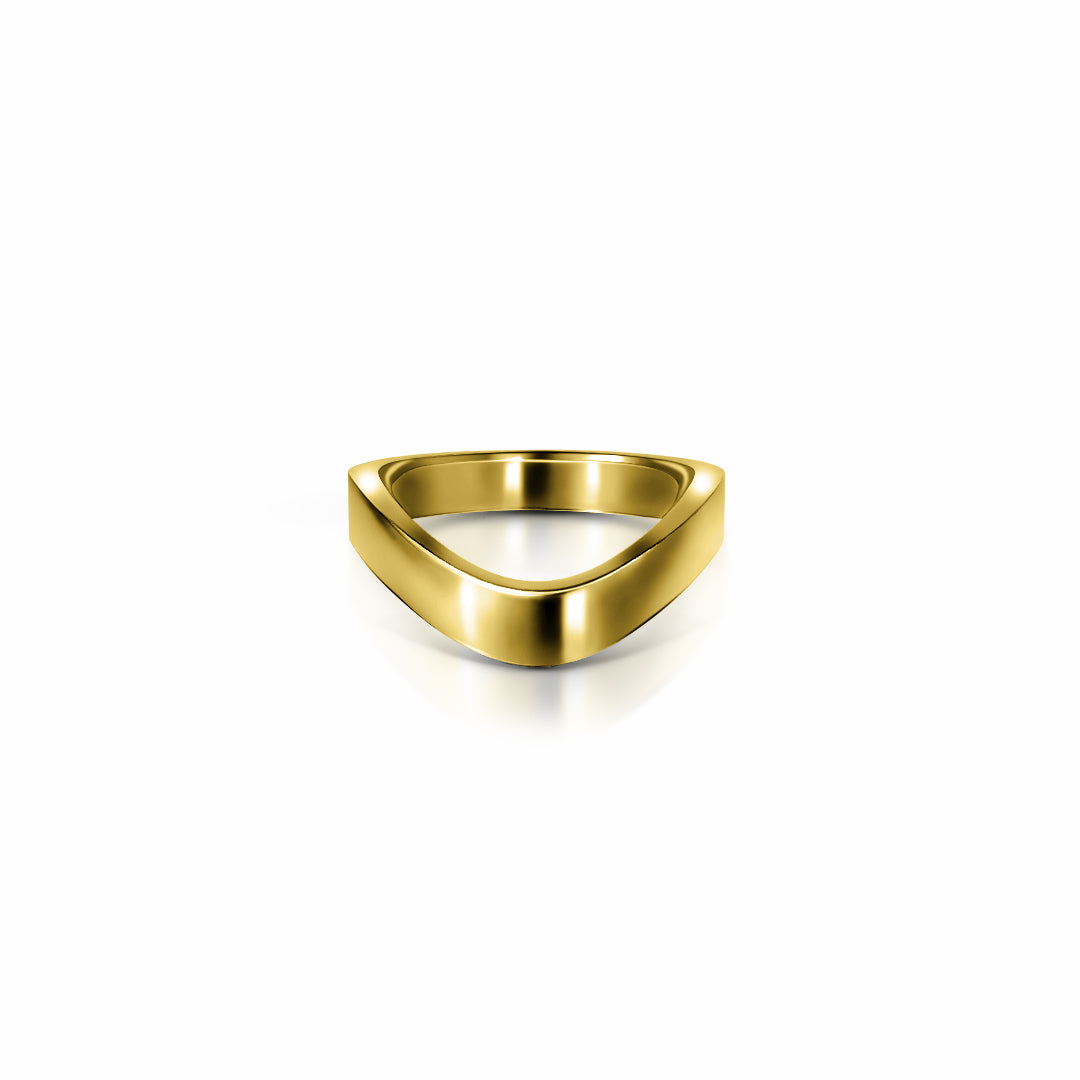 Cigar Shadow Band, large | 14K Gold 14K Yellow Gold Ring {{ catogery }} {{ Collections }}