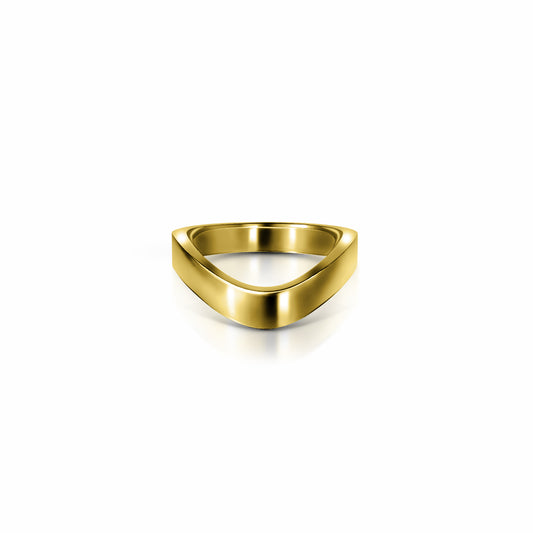 Cigar Shadow Band, large | 14K Gold 14K Yellow Gold Ring {{ catogery }} {{ Collections }}