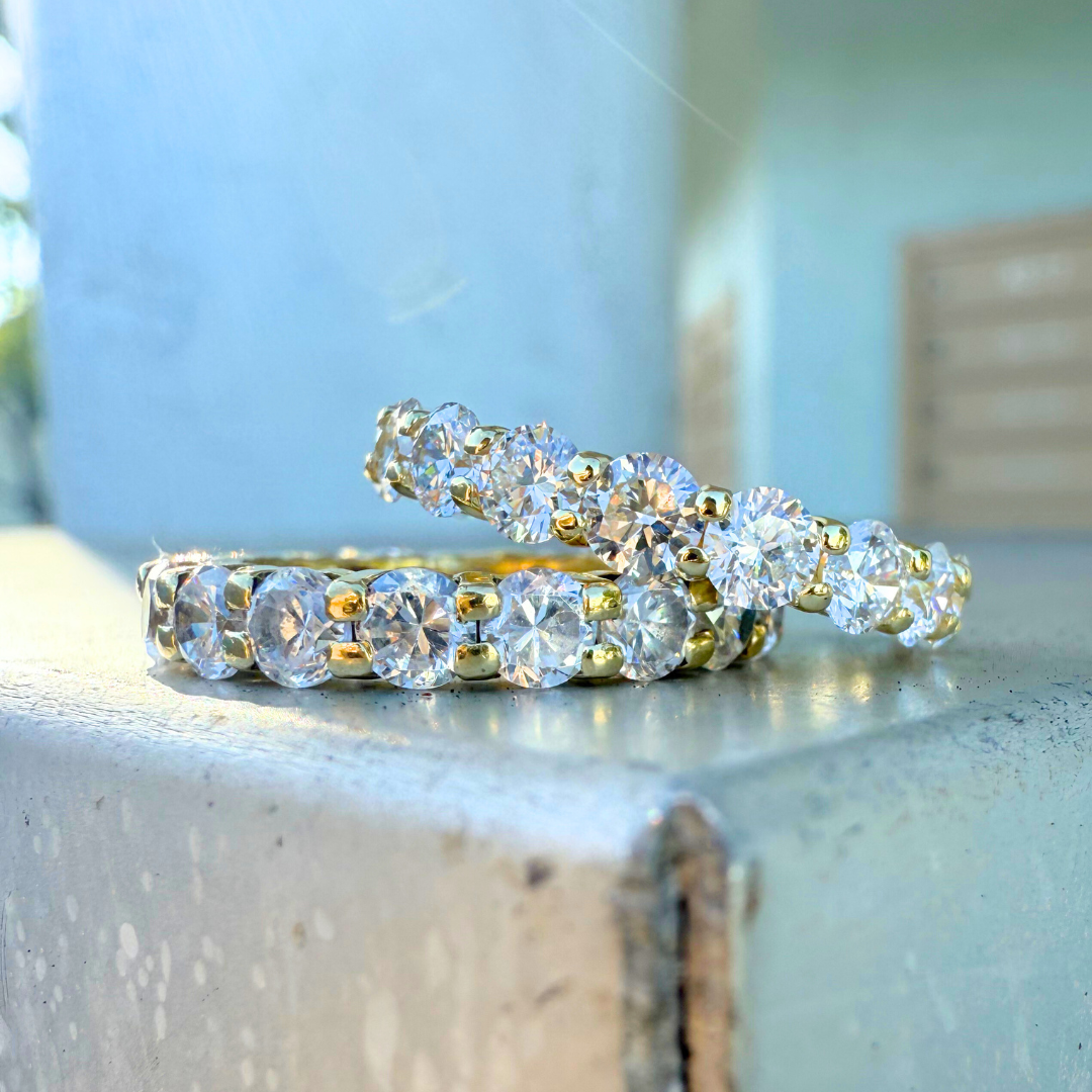 Custom Order | Lab Grown Round Diamond Eternity Band Rings {{ catogery }} {{ Collections }}