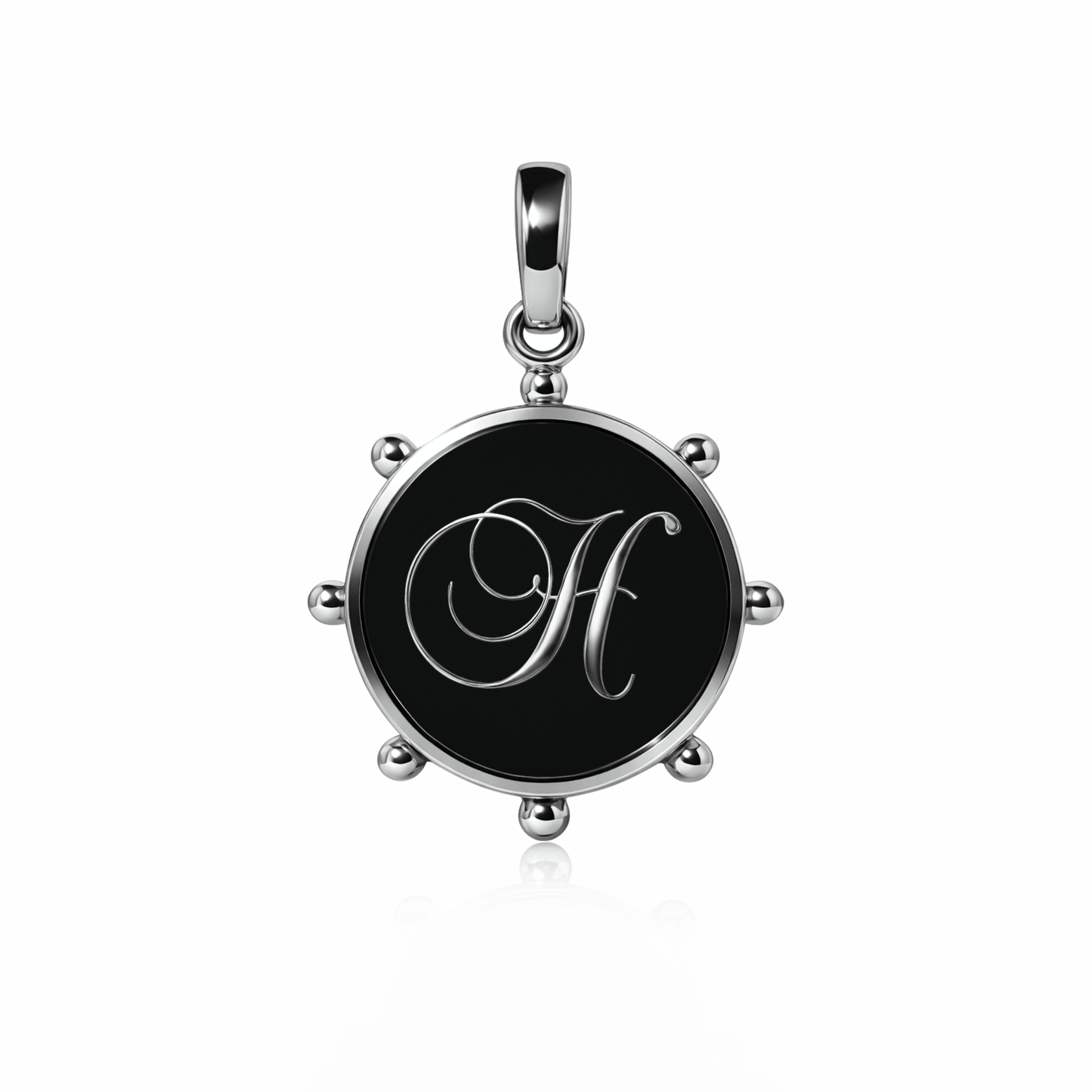 Orbit Charm, large | Sterling Silver Black Night {{ catogery }} {{ Collections }}