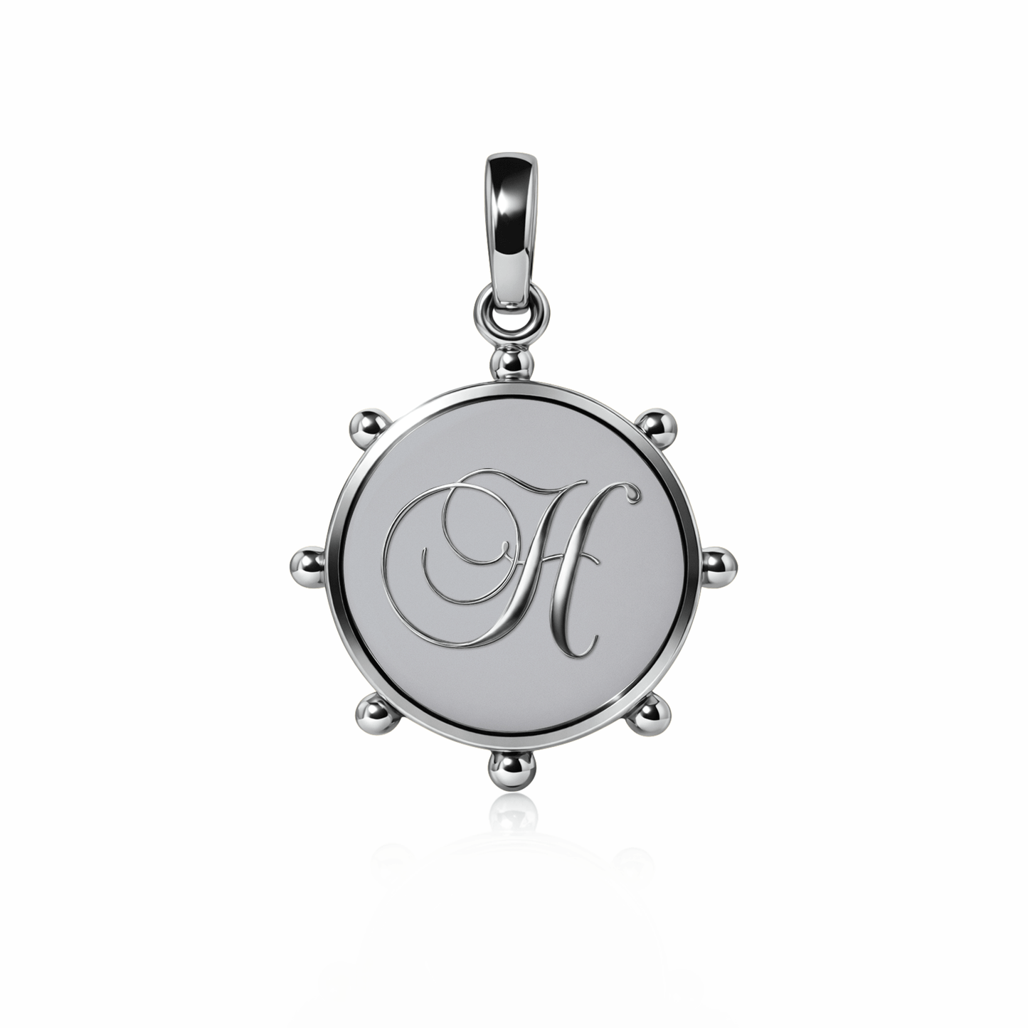 Orbit Charm, large | Sterling Silver Steel Gray {{ catogery }} {{ Collections }}