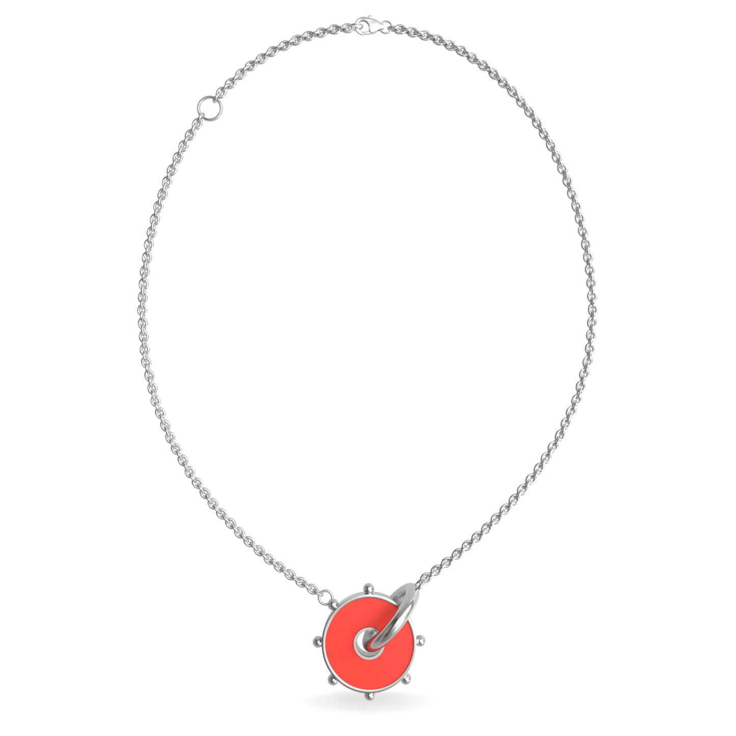 Large Orbit Reversible Interlocking Necklace | Sterling Silver