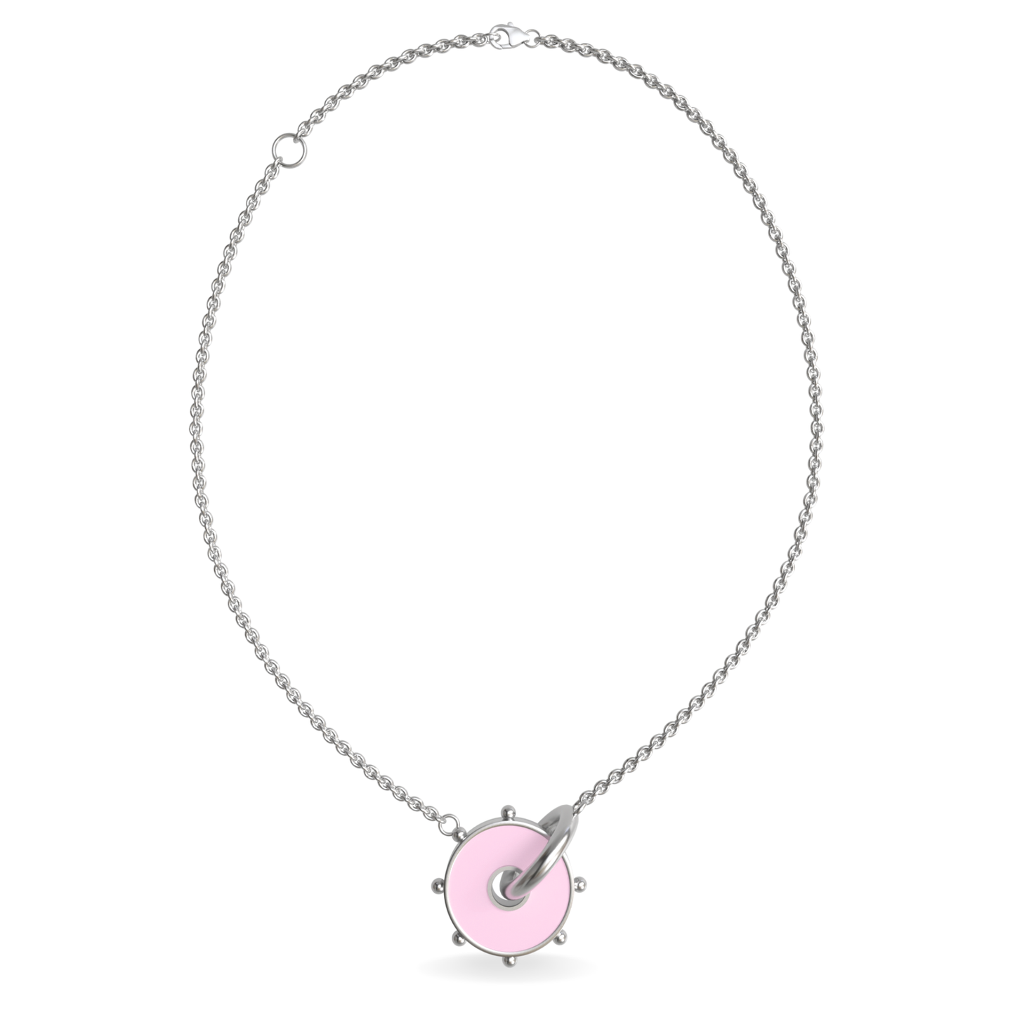 Large Orbit Reversible Interlocking Necklace | Sterling Silver