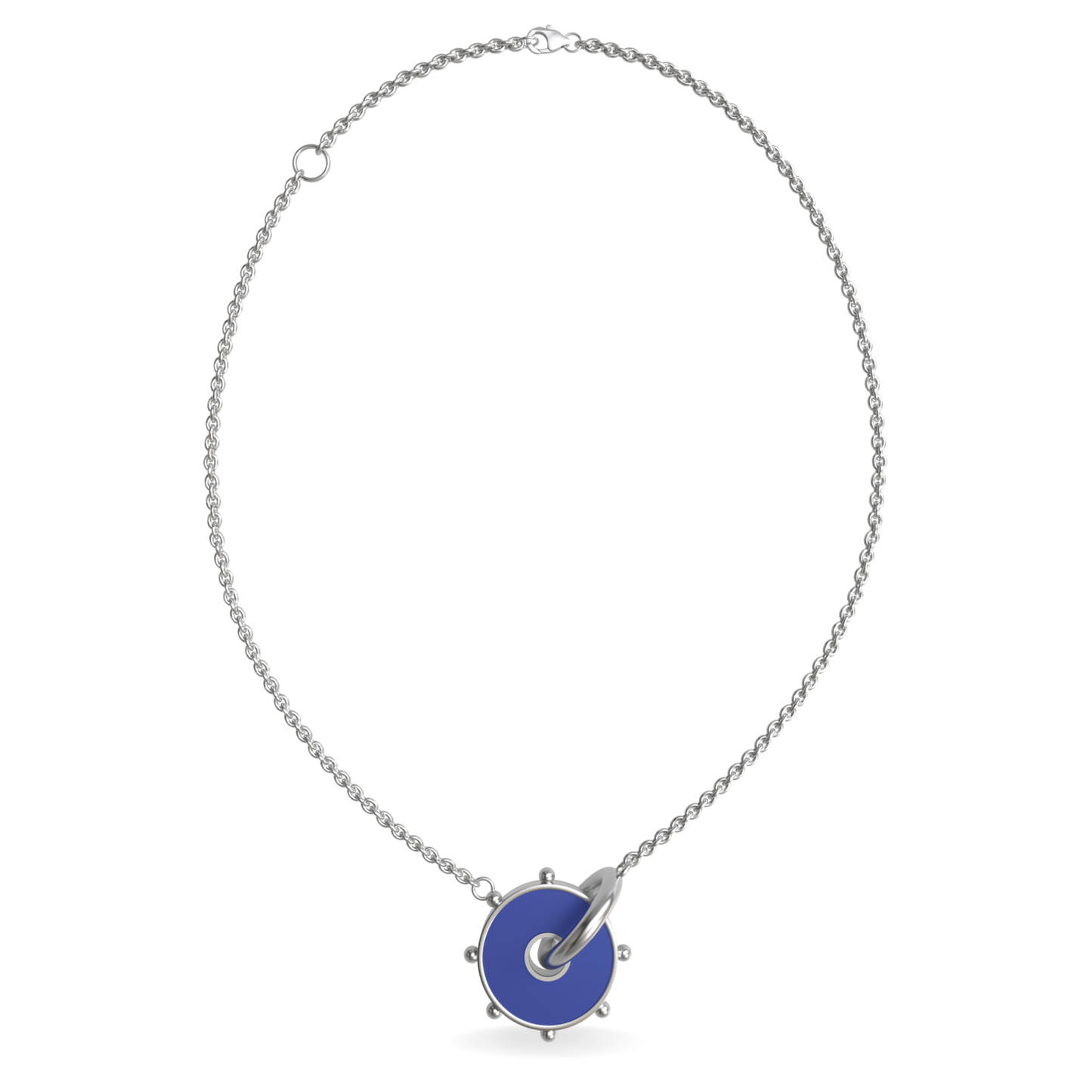 Large Orbit Reversible Interlocking Necklace | Sterling Silver