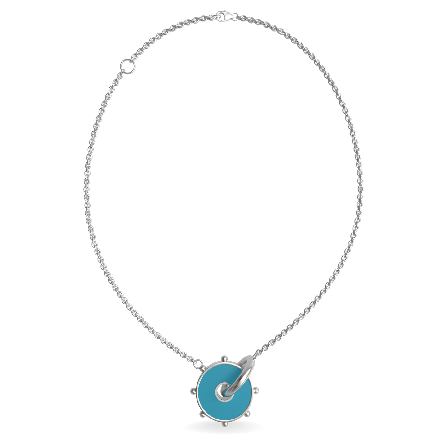 Large Orbit Reversible Interlocking Necklace | Sterling Silver