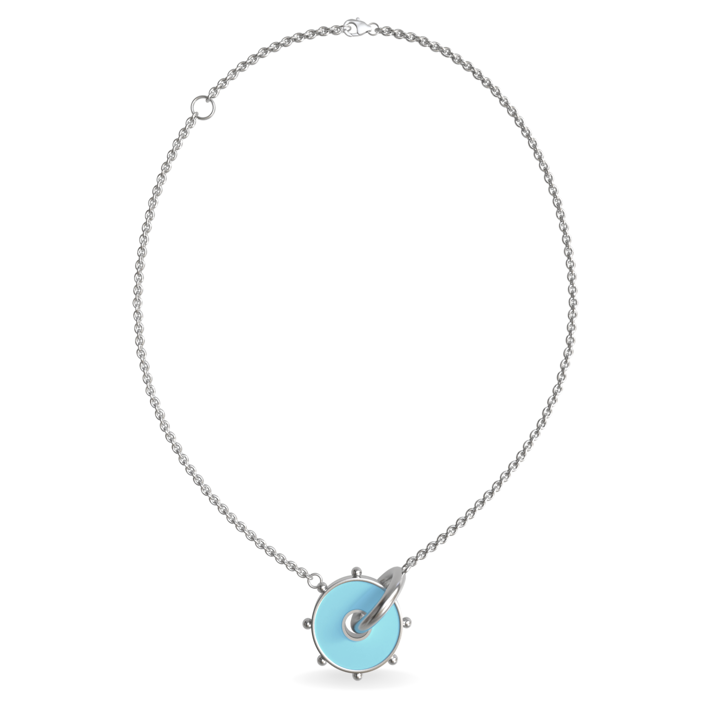 Large Orbit Reversible Interlocking Necklace | Sterling Silver