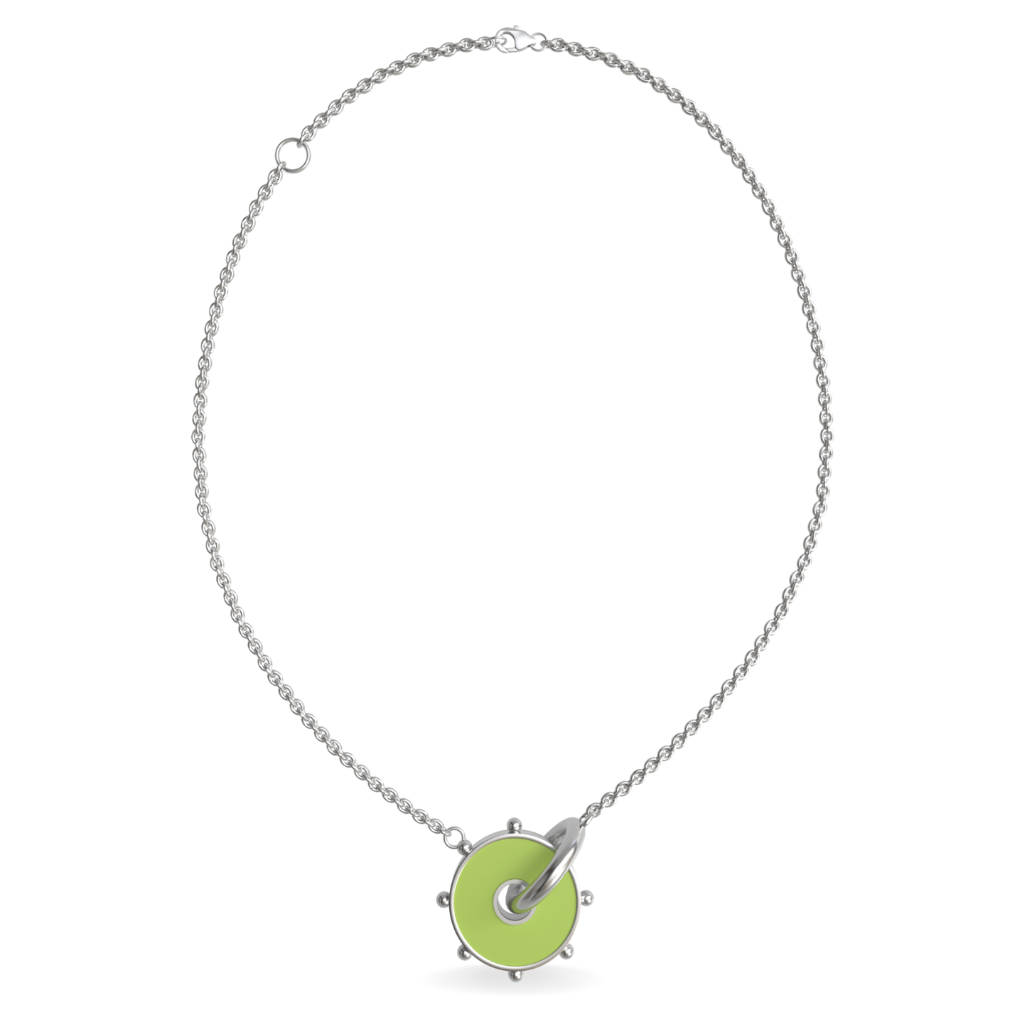 Large Orbit Reversible Interlocking Necklace | Sterling Silver